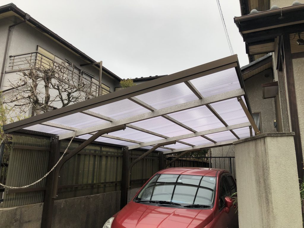駐車場屋根修繕｜張替え後