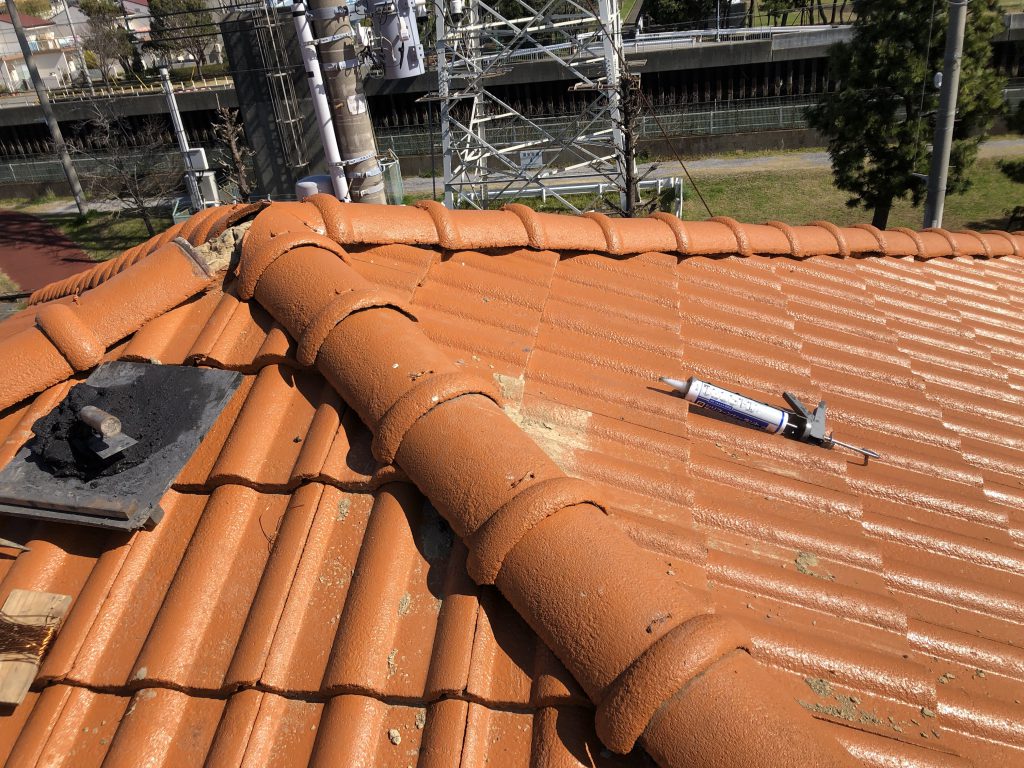 瓦屋根の小修繕|施工写真6