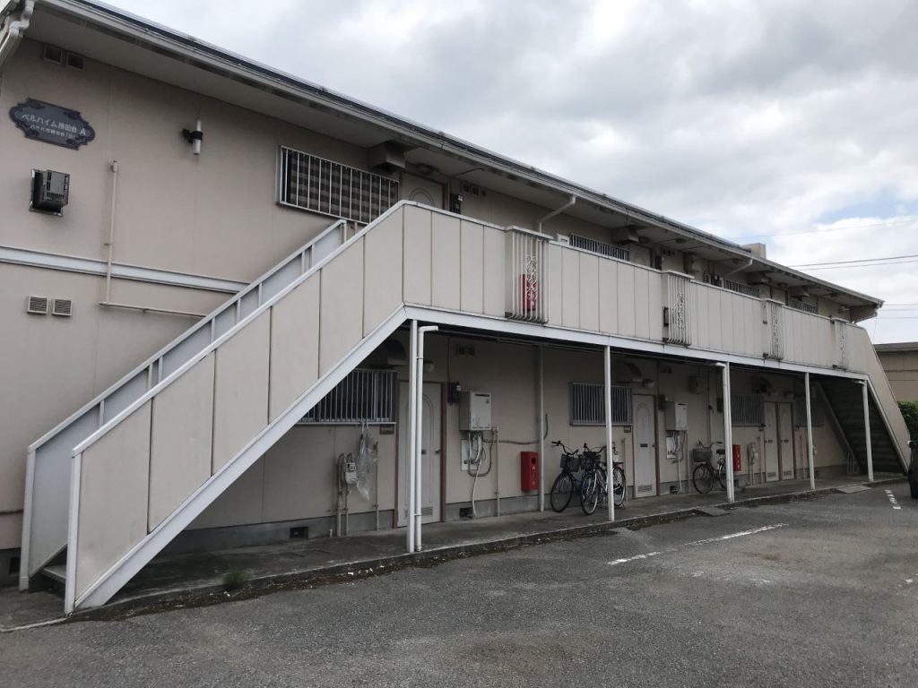 アパート床面洗浄|アパート外観
