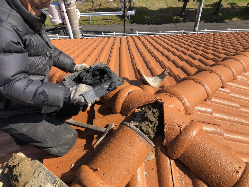 瓦屋根の小修繕|施工写真10