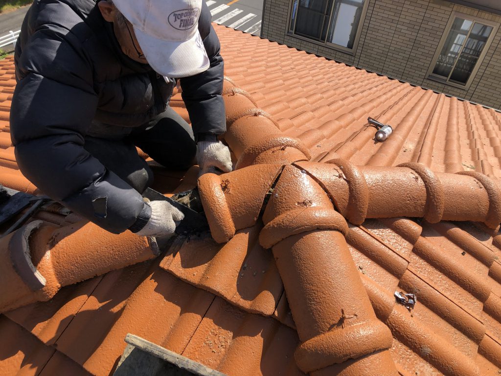 瓦屋根の小修繕|施工写真11